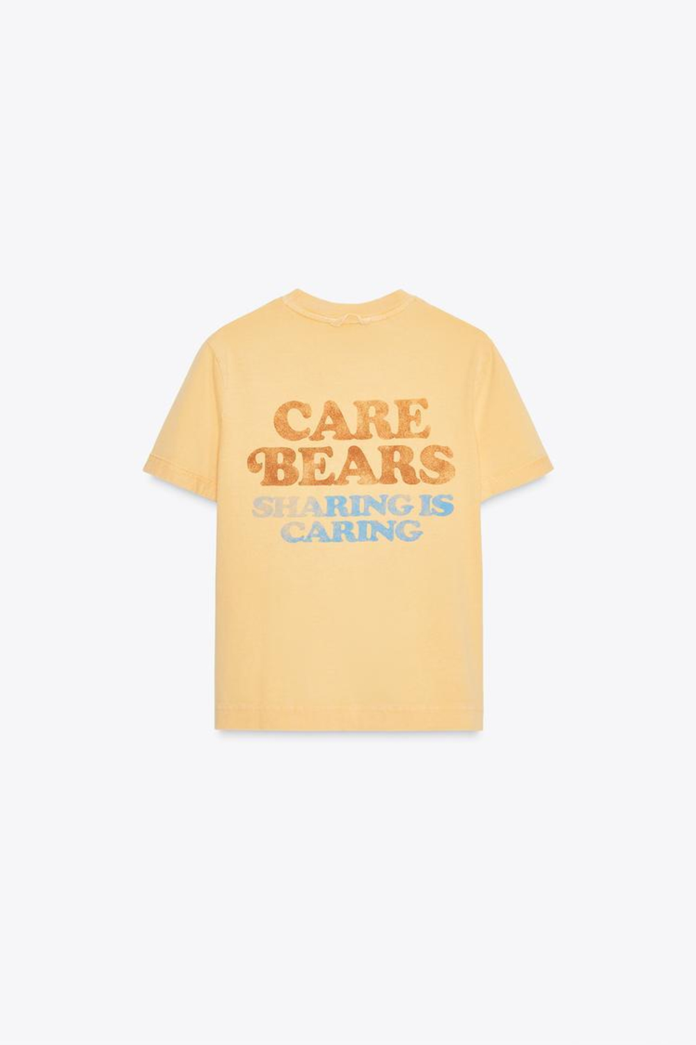 ZARA ФУТБОЛКА С ЭФФЕКТОМ ПОТЕРТОСТИ CARE BEARS™, ЖЕЛТЫЙ