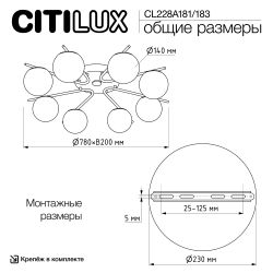 Citilux Адам Смарт CL228A181 RGB LED Умная люстра Матовый Хром