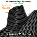 Автомобильные коврики ЭВА с бортами для Citroen Berlingo II (08-12г.) дорестайлинг