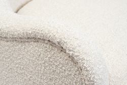 Кресло дизайнерское 72х75х76см Garda Decor кремовое букле на металлических ножках