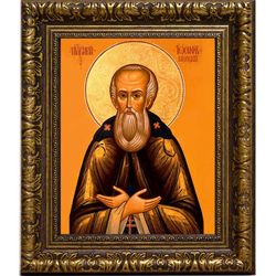 Иосиф Волоцкий Волоколамский преподобный. Икона на холсте.