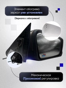 Зеркала Гранта Калина 1, 2 Датсун Механика Обогрев