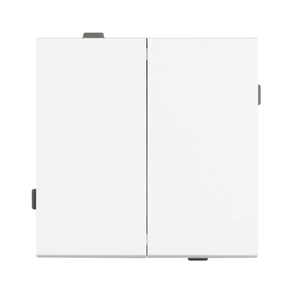 Механизм выключателя двухклавишный непроходной SWT-TENDO-MK02-PL-WH (230V, 10A) (Arlight, -) 054058