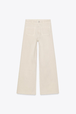 Джинсы wide leg с высокой посадкой — zw collection