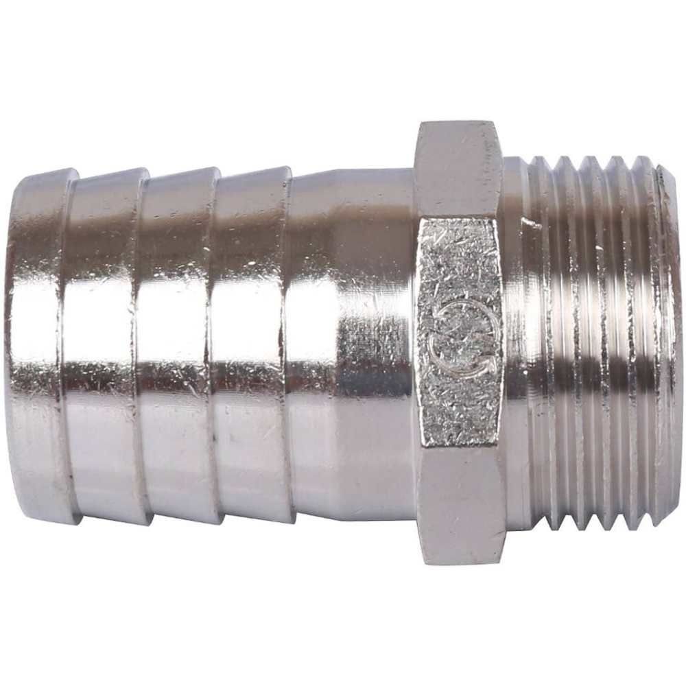 Штуцер НР никелированный 3/4"x25 STOUT