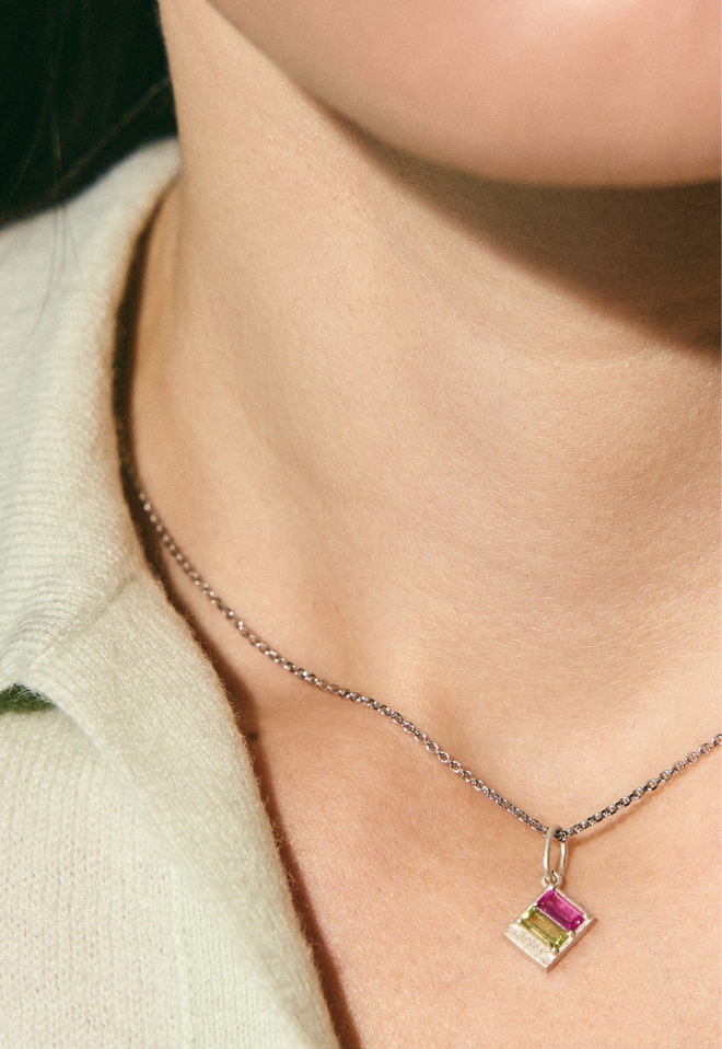 Подвес из серебра "Прогулка на рассвете"