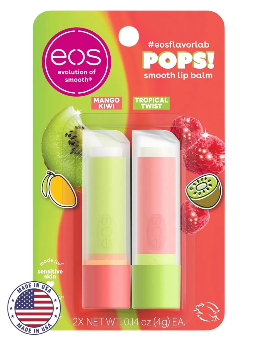 Бальзам для губ 25 манго с киви и тропическая изюминка