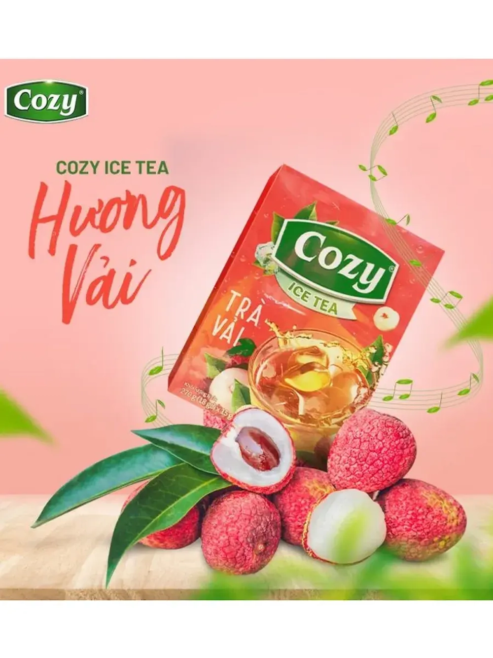 Растворимый вьетнамский чай со вкусом личи 240 г