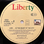 Whitesnake - Live... In The Heart Of The City 2LP (Германия 1980г.)