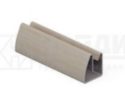 Профиль горизонтальный под стекло и зеркало 4*460 мм, Береза нордик