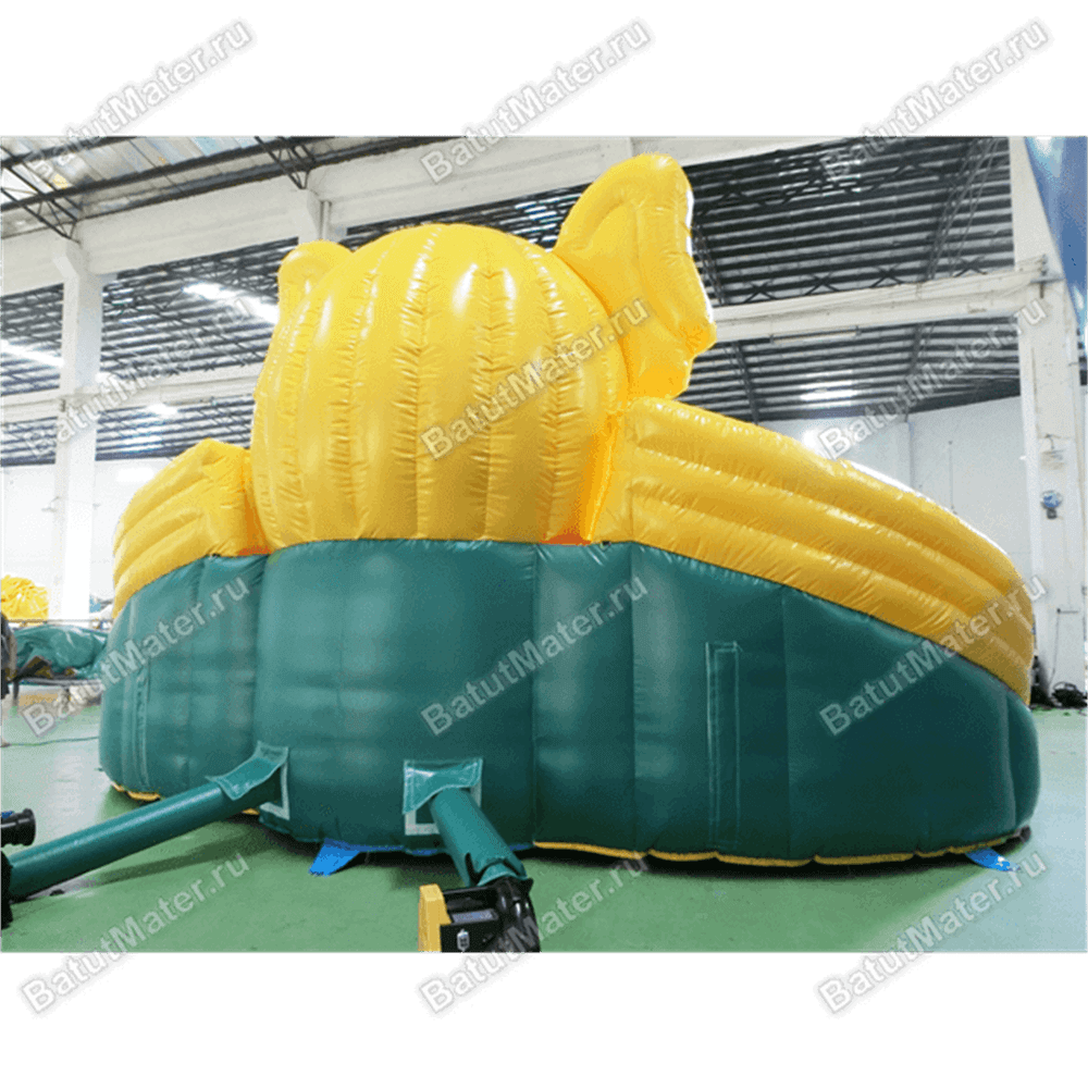 Водная надувная горка «Слоник на воде», 9×8×6 м