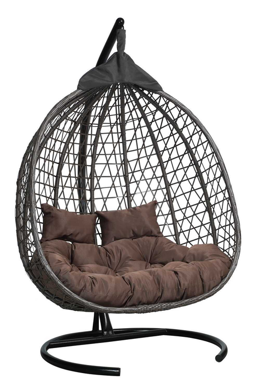 Кресло подвесное Фиджи Коричневый двухместный