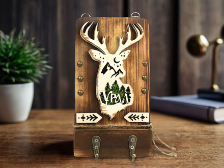 Ключница "Урал" с оленем