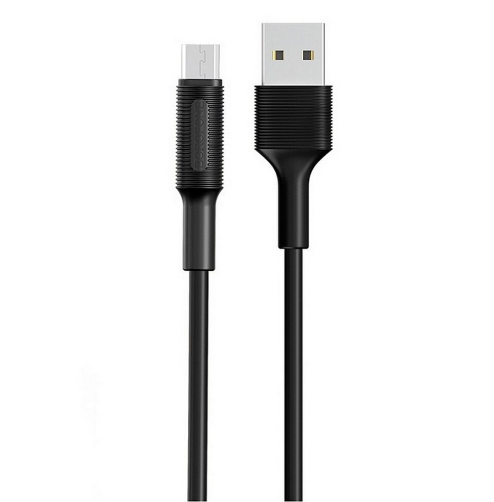 Кабель USB - Micro BOROFONE BX1 (черный) 1м