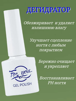 FOR YOU База Топ Дегидратор для ногтей набор 3шт