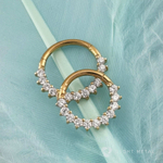 Кликер Glory Mini Crystal PVD Yellow 1.2мм