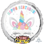 Шар Фольгированный Единорог (Белый)