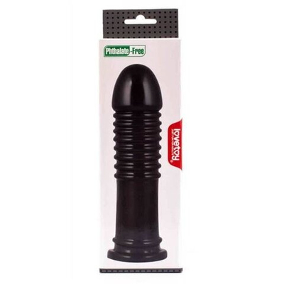 Черная анальная втулка 8 King Sized Anal Bumper - 22,5 см. (Цвет: черный)