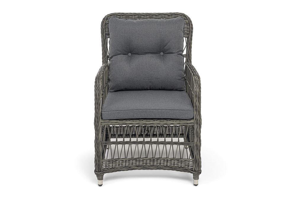 "Цесена" кресло плетеное из искусственного ротанга, цвет графит