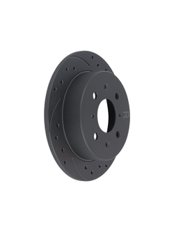 Диск тормозной задний перфорированный PRO-LINE с покрытием комплект HONDA CIVIC VI 1.6VTI/VTEC ->01/JAZZ I/II/III 02-> GANZ GIJ06049S