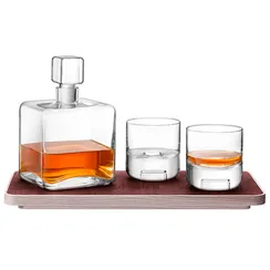 Набор для виски на деревянном подносе cask, 3 пред.