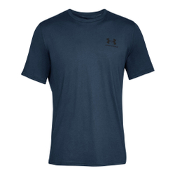 Мужское теннисное поло Under Armour Sportstyle Left Chest T-Shirt Men - Dark Blue, Black
