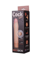 Телесная насадка-удлинитель из неоскин - 19,5 см. (Цвет: телесный)