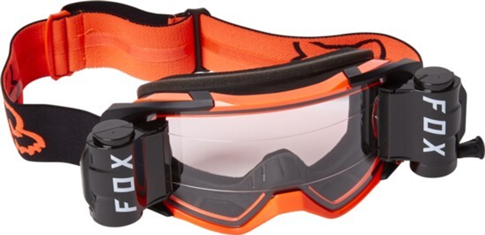 Очки Fox Vue Stray Roll Off Goggle Black/Orange (25829-016-OS)