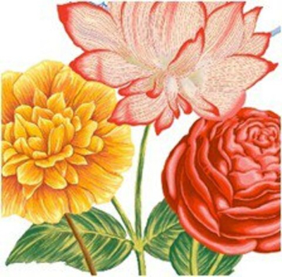 ЛОТОС Салфетки DE LUXE 24*24 ,3 слойные *15