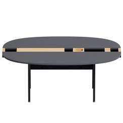 Журнальный столик Between S, 90х64х37 см, черный ясень