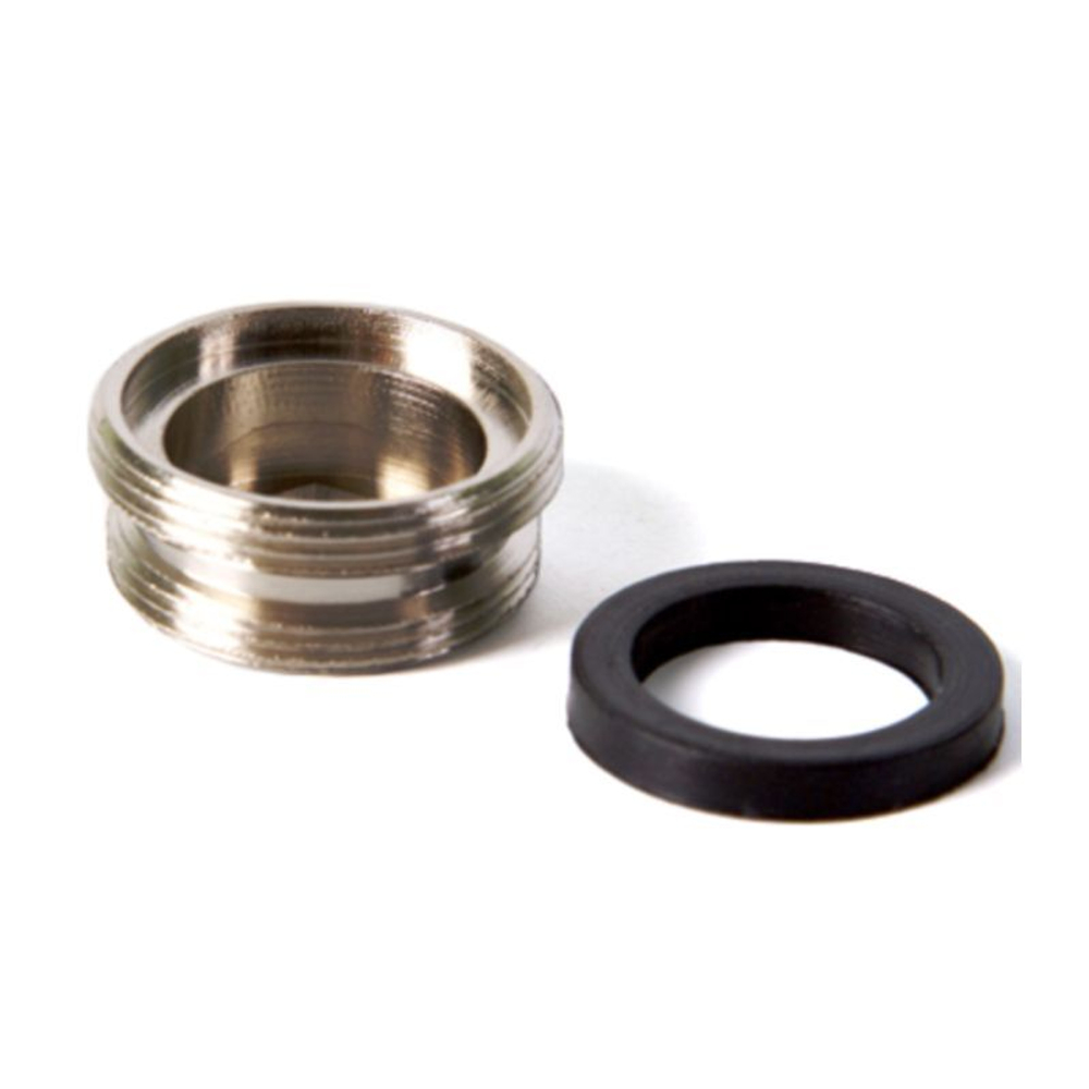 Фитинг DT-25 переходник 22мм(НР) x 24мм(НР) метал. (резьбовой переходник)