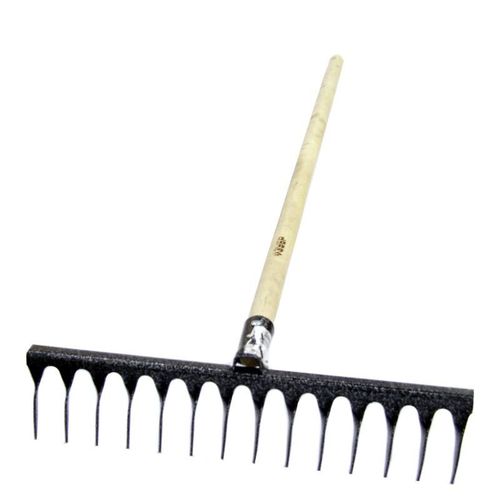 Грабли садовые витые 14 зубьев с черенком