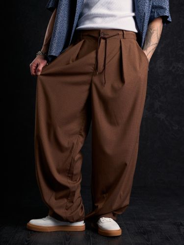 Коричневые брюки 2s1 studio в клетку