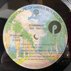 Винтажная виниловая пластинка LP Deep Purple Stormbringer (Japan 1976) (No Obi) Holy Man