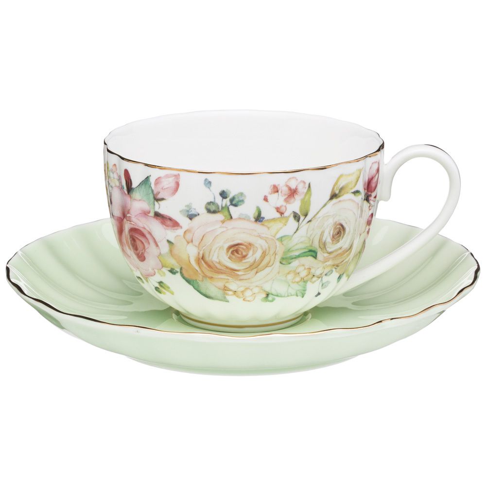 ЧАЙНЫЙ НАБОР LEFARD "ВРЕМЕНА ГОДА" 4 ПР. НА 2 ПЕР. 280 МЛ РОЗОВЫЙ-МЯТНЫЙ (КОР=12НАБ.)