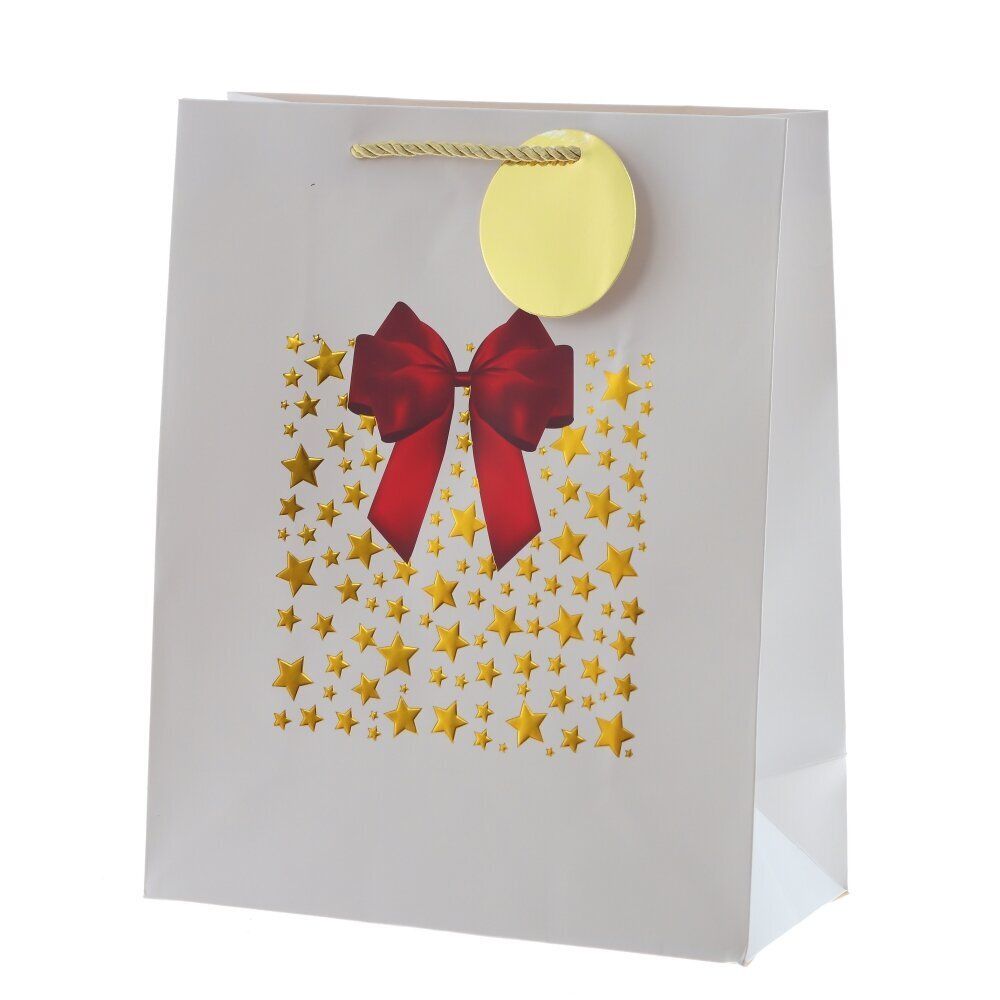 GAEM Пакет подарочный (бумага 210г/м2, блок 12шт), L26 W12 H32 см, 4в.