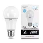 Лампа Gauss LED Elementary A60 10W E27 950lm 6500K  23230