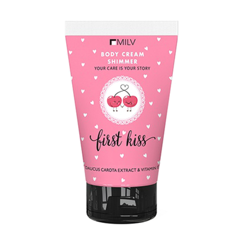 MILV (Арт.18380) Увлажняющий крем для тела с шиммером "First kiss", 150 мл