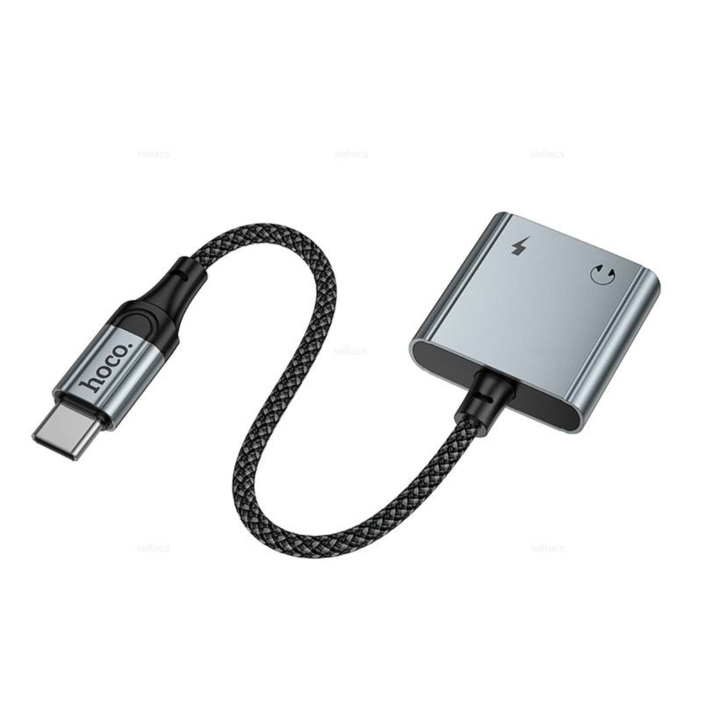 Hoco UPA34A цифровой аудио конвертер Type-C на два Type-C