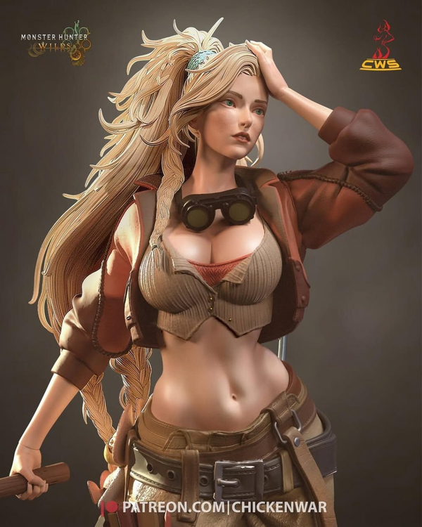 Джемма монстер хантер Фигурка NSFW Gemma Monster Hunter Wilds