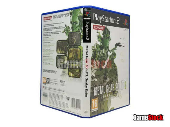 PS2 Metal Gear Solid 3 Snake Eater (Б/У, Английская версия, SLES-82013, Pal) (Как новый)