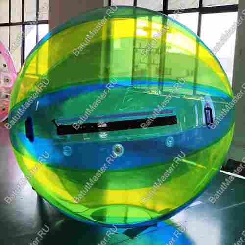 Аттракцион водный шар ПВХ «Жёлто-синий», 2*2*2 м