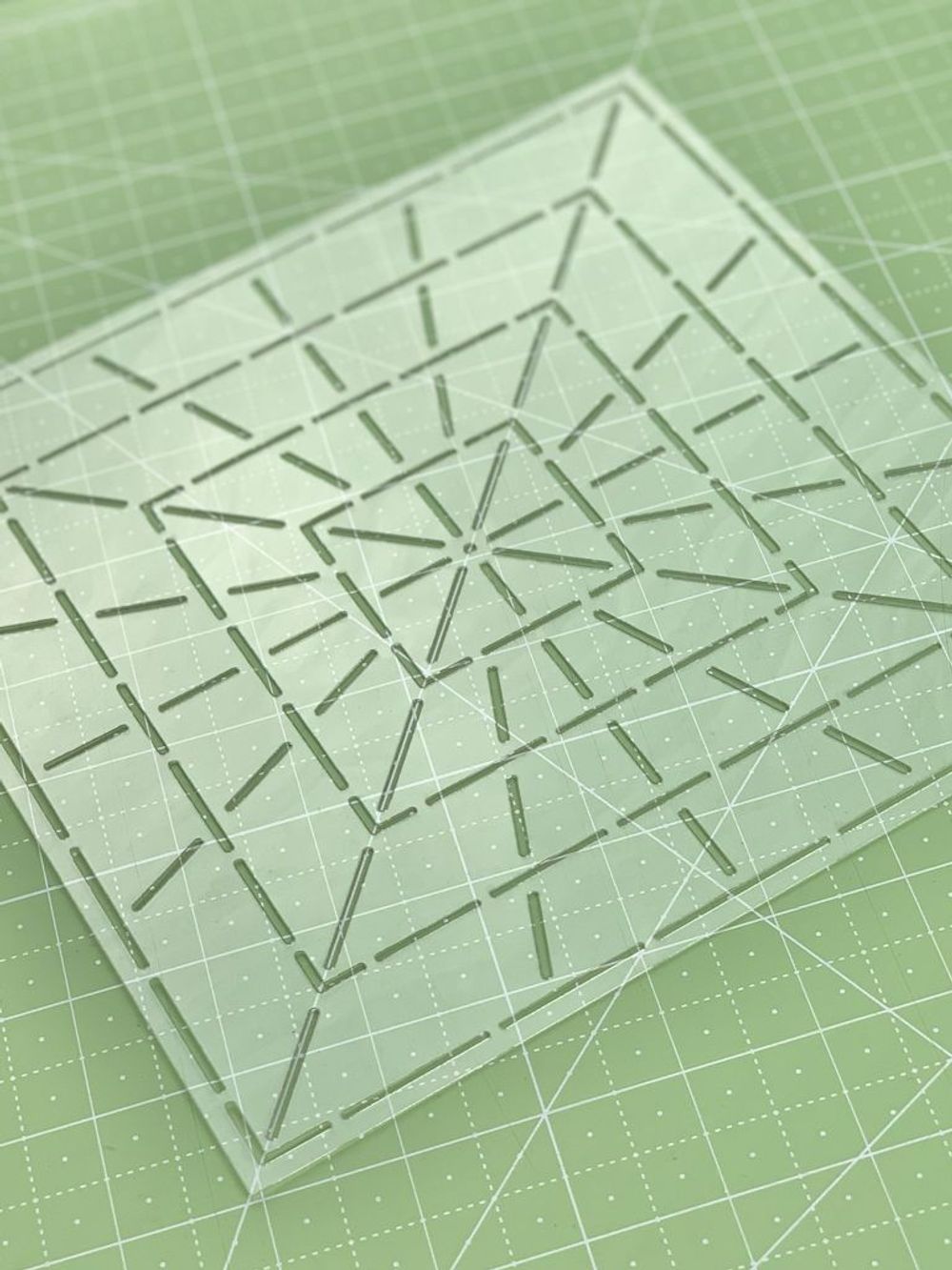 Шаблон для стежки "Мишень" квадратная (арт. T40)