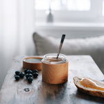 Герметичный контейнер (баночка) с крышкой из сибирского кедра. K57