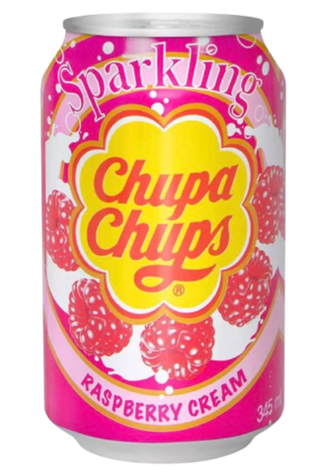 Газированный напиток Chupa Chups со вкусом малина и крем