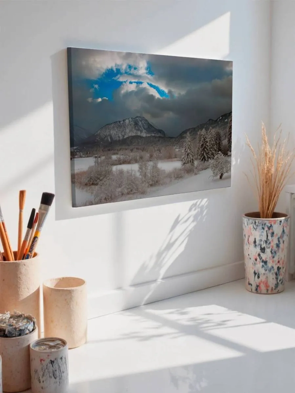 Картина на стену 40 X 50 Зимний пейзаж