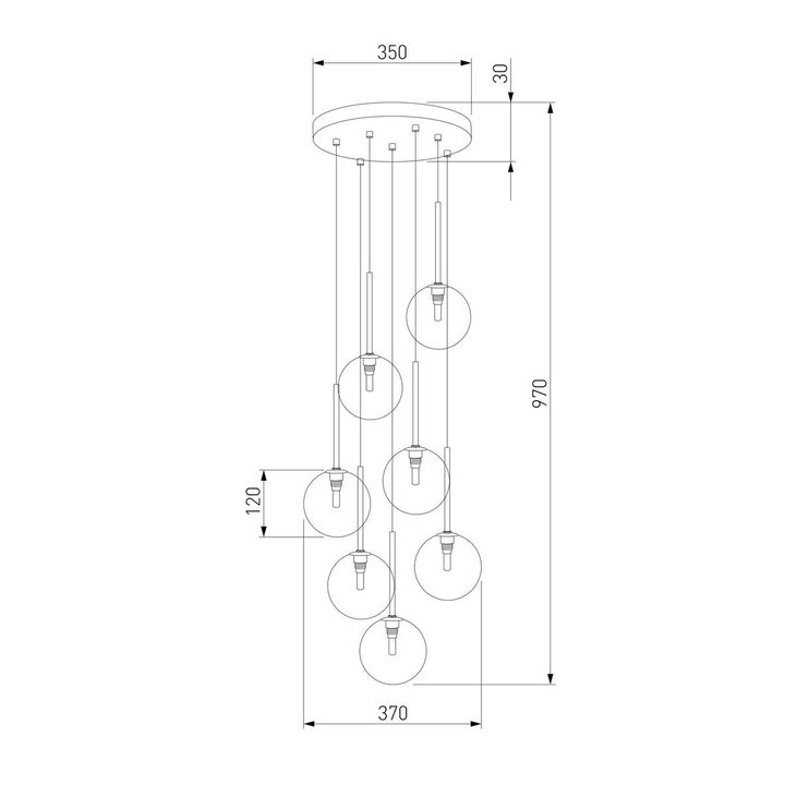 Подвесная люстра TK Lighting 5362 Nilos