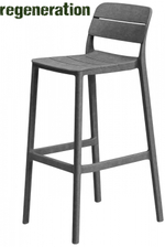 Стул пластиковый барный Nardi Cassia Stool, базальт