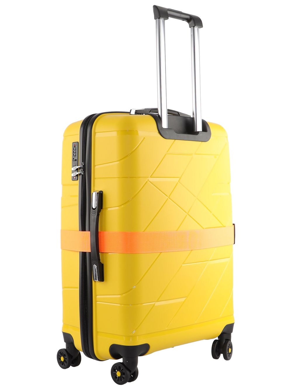 Чемодан 463 / С ремнем / Полипропилен