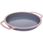Форма силиконовая «CooKstyle» круглая с ручками 23*31*3см, с металлической вставкой